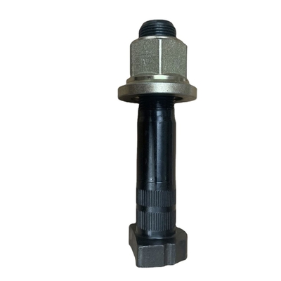 Cerrojo de rueda trasera de acabado negro WG9112340123 para la reparación de piezas de camión chino Sinotruk