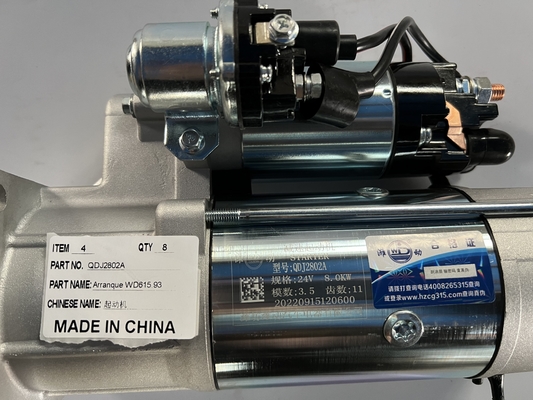 10 dientes arrancador automático VG2600090210 para Shaanxi Car Fitment Sinotruk Howo Motor de camión