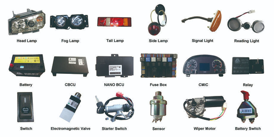 Relay de flasher 3In1 12V para piezas de repuesto de camión Foton Compatible con Foton Shacman Sinotruk FAW