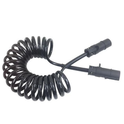 Cable de núcleo de nylon 7 para luces de estacionamiento de camiones, remolques ABS Cordón espiral de energía eléctrica 12V