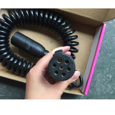 Cable de núcleo de nylon 7 para luces de estacionamiento de camiones, remolques ABS Cordón espiral de energía eléctrica 12V