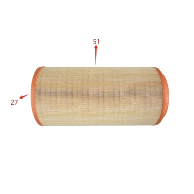 Conjunto de filtro de aire FAW K2751 DZ9X259190121 para camiones Shacman Delong X3000