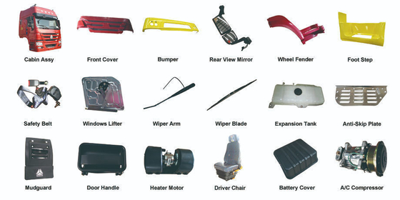 Tamaño estándar Espejo retrovisor exterior Assy Lh para piezas de repuesto de camiones chinos Foton